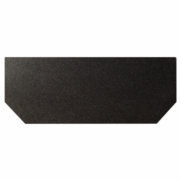 Ember King textured black hearth extension