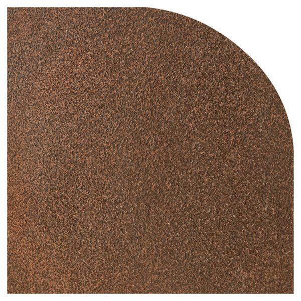 Ember King cocoa vein rounded corner hearth pad