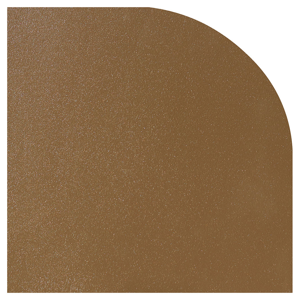 Ember King textured bronze rounded corner hearth pad
