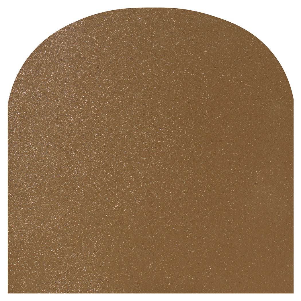 Ember King textured bronze rounded front hearth pad